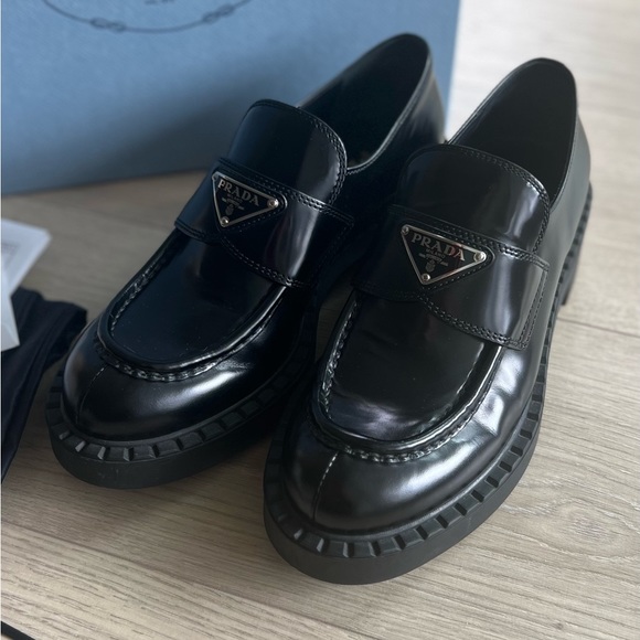 Prada Shoes - Black Prada Loafers size 37,5 (7.5US)